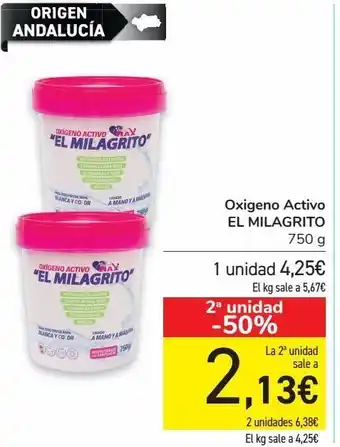 Carrefour Oxígeno activo el milagrito oferta