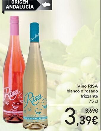 Carrefour Vino risa blanco o rosado frizzante oferta