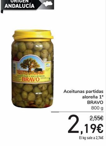 Carrefour Aceitunas partidas aloreña 1ª bravo oferta