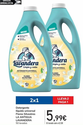 Carrefour Detergente líquido universal flores silvestres la antigua lavandera oferta