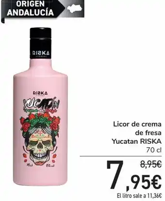 Carrefour Licor de crema de fresa yucatan riska oferta