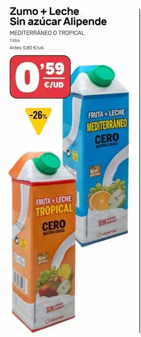 AhorraMas Zumo con leche alipende oferta
