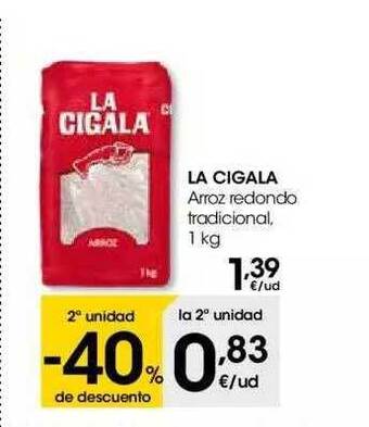 Eroski La Cigala Arroz Redondo Tradicional oferta
