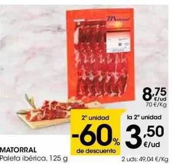 Eroski Matorral Paleta Ibérica oferta
