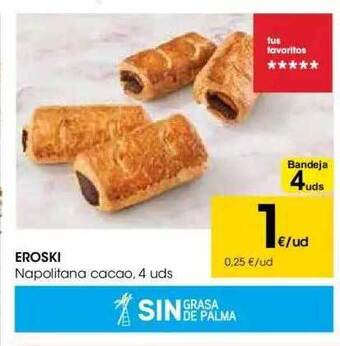 Eroski Eroski Napolitana Cacao oferta