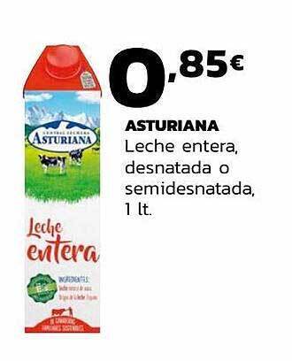 Supermercados Lupa Asturiana Leche Entera Desnatada O Semidesnatada oferta