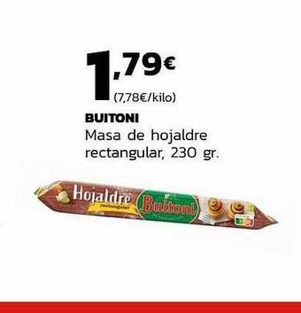 Supermercados Lupa Buitoni Masa De Hojaldre Rectangular oferta