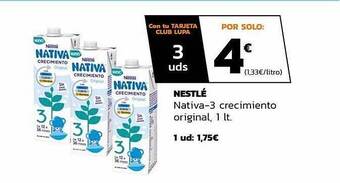 Supermercados Lupa Nestlé Nativa-3 Crecimiento Original oferta
