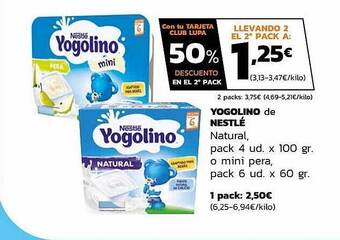 Supermercados Lupa Yogolino De Nestlé Natural oferta