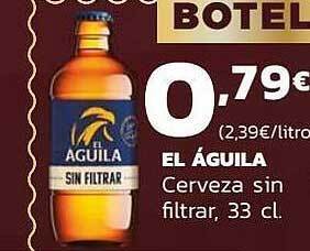 Supermercados Lupa El águila Cerveza Sin Filtrar oferta