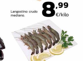 Supermercados Lupa Langostino Crudo Mediano oferta