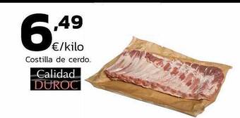 Supermercados Lupa Costilla De Cerdo Calidad Duroc oferta