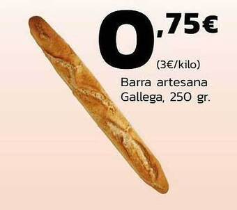 Supermercados Lupa Barra Artesana Gallega oferta