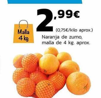 Supermercados Lupa Naranja De Zumo Malla De 4 Kg. Aprox. oferta