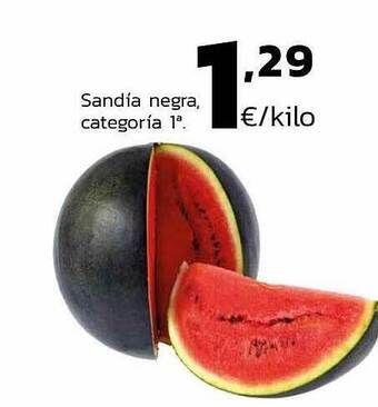 Supermercados Lupa Sandía Negra Categoría 1a oferta