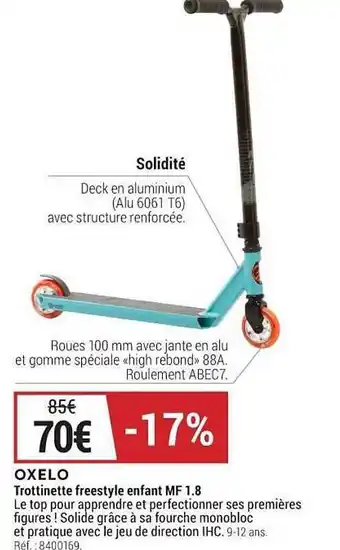 Oxelo Trottinette Freestyle Enfant Mf 1.8
