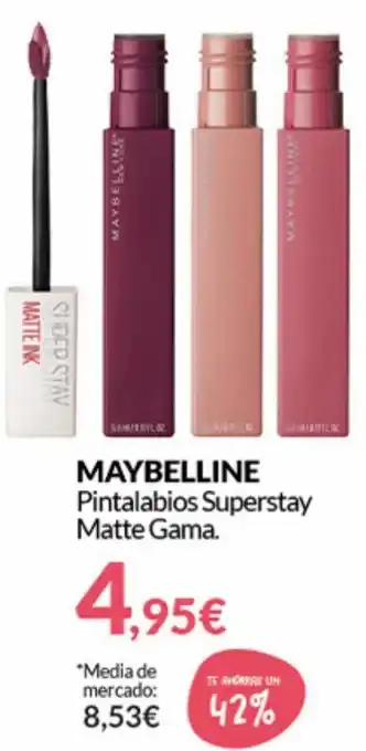 PrimaPrix Maybelline Pintalabios Superstay Matte Gama oferta
