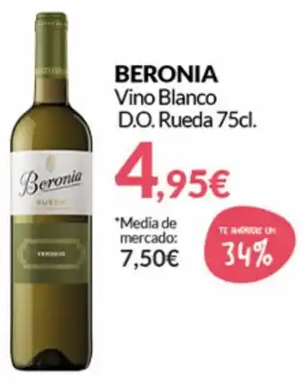 PrimaPrix Beronia Vino Blanco D.O Rueda 75cl. oferta
