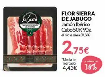 PrimaPrix Flor Sierra De Jabugo Jamón Ibérico Cebo 50% 90g. oferta