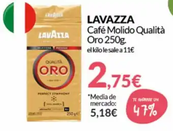 PrimaPrix Lavazza Café Molido Qualitá Oro 250g oferta