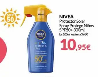 PrimaPrix Nivea Protector Solar Spray Protege Niños SPF50+ 300ml oferta
