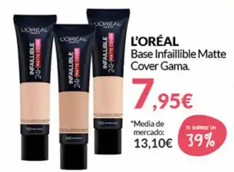 PrimaPrix L'Oreal Base Infaillible Matte Cover Gama oferta