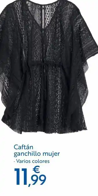 Carrefour Caftán ganchillo mujer oferta
