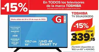 Carrefour Toshiba 55ua2063dg tb oferta