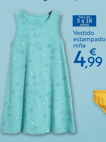 Carrefour Vestido estampado niña oferta