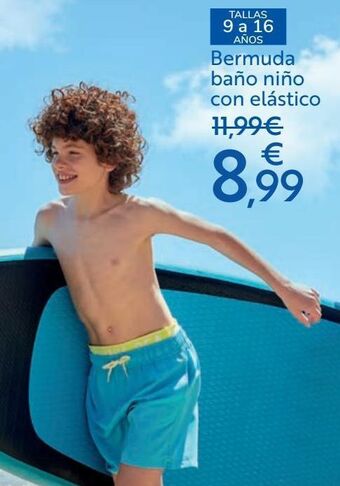 Carrefour Bermuda baño niño con elástico oferta