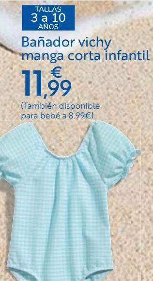 Carrefour Bañador vichy manga corta infantil oferta