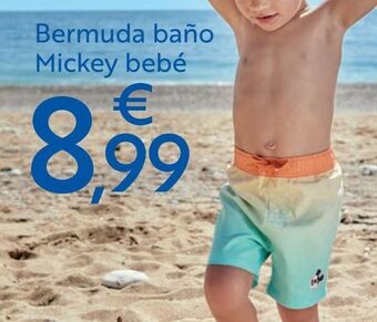 Carrefour Bermuda baño mickey bebé oferta