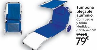 Carrefour Tumbona plegable aluminio oferta