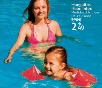 Carrefour Manguitos neón intex oferta