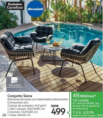 Carrefour Conjunto siena oferta