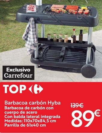 Carrefour Barbacoa carbón hyba oferta