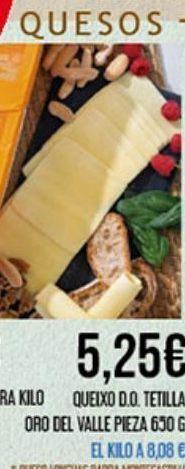 Claudio Queso oro del valle oferta