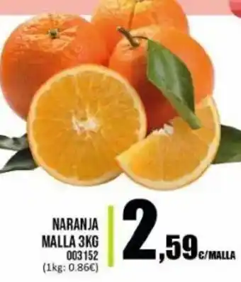 Family Cash Naranja Malla 3kg oferta