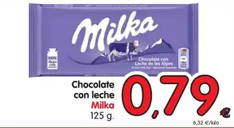 Alimerka Milka Chocolate con leche 125g oferta