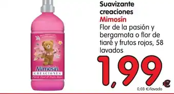 Alimerka Mimosín Suavizante creaciones 58 lavados oferta