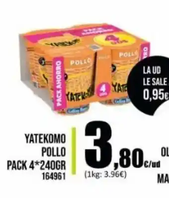 Family Cash Pollo Yatekomo Pack 4*240gr oferta