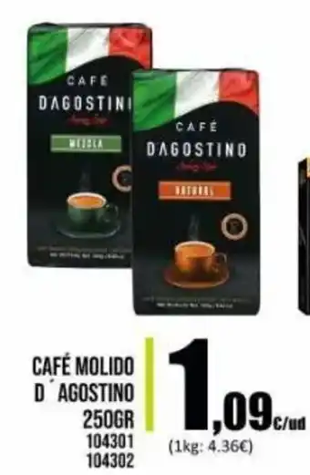 Family Cash Café Molido D' Agostino 250gr oferta