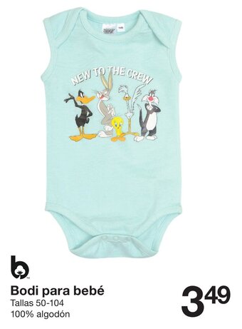 Zeeman Bodi para bebé Tallas 50-104 oferta