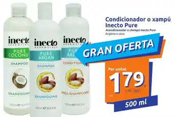Action Inecto Pure Condicionador o xampú 500 ml oferta
