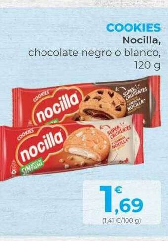SPAR Gran Canaria Cookies Nocilla Chocolate Negro O Blanco oferta
