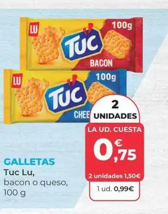 SPAR Gran Canaria Galletas Tuc Lu Bacon O Queso oferta