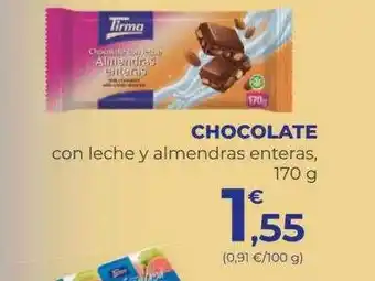 SPAR Gran Canaria Chocolate Con Leche Y Almendras Enteras oferta