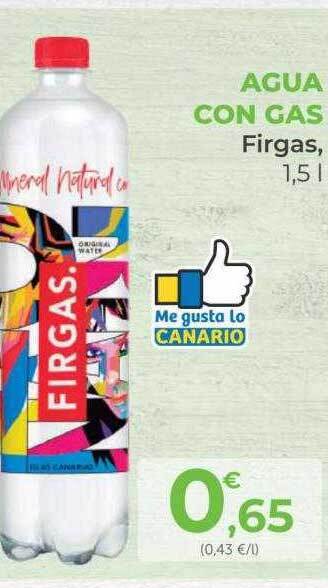 SPAR Gran Canaria Agua Con Gas Firgas oferta