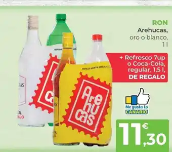SPAR Gran Canaria Ron Arehucas Oro Blanco oferta