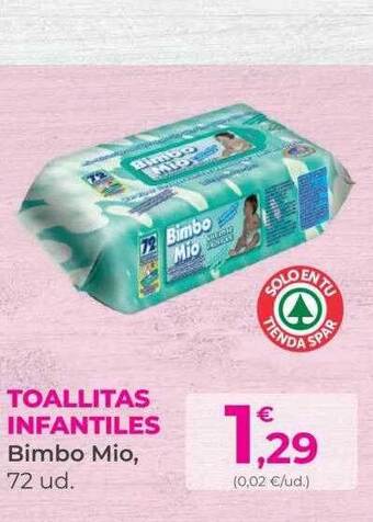 SPAR Gran Canaria Toallitas Infantiles Bimbo Mio oferta